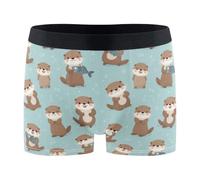 Bóxers Hombre Algodón Criatura acuática de Dibujos Animados, Fish Bóxer | para Hombre Libertad de movimiento Suaves Calzoncillos Hombre CóModo Calzoncillos Boxer para Hombre Ropa de diario