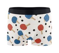Bóxers Hombre Tenis de Mesa Rojo y Azul Bóxer Hombre Libertad de | movimiento Transpirables Calzoncillos Bóxer CóModo Calzoncillos Boxer para Hombre Ropa de diario Deporte