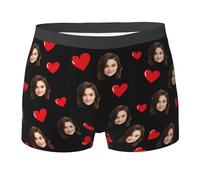 Boxers Personalizados para Hombre con Foto, Ropa Interior Divertida con Cara, Calzoncillos Boxer Personalizados, Regalo Original para Marido o Novio, Ideal para Aniversarios, Bodas y cumpleaños