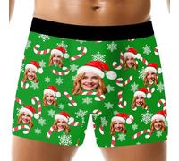 Boxers personalizados para hombre, divertidos bóxers para hombres, ropa interior personalizada con foto, regalos personalizados para papá, novio, marido, padre, estilo 4, 3XL