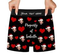 Boxers personalizados para hombre, divertidos para la cara de su esposa, ropa interior, regalos de cumpleaños, XS-4XL, estilo2, S