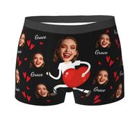 Boxers personalizados para hombre, novio, marido, ropa interior personalizada, cumpleaños, día de San Valentín, regalos para él, tallas XS a 3XL, estilo7, XS