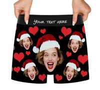Boxers personalizados para hombre, ropa interior personalizada con tu nombre, calzoncillos calzones personalizados para hombres, regalos de cumpleaños, estilo2, S