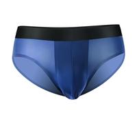 Boxers Personalizados,Ropa Interior Masculina sin Rastro de Seda de Hielo Pantalones Triangulares con Bolsa en U Ropa Interior Sexy y Transpirable de Cintura