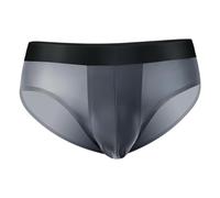 Boxers Personalizados,Ropa Interior Masculina sin Rastro de Seda de Hielo Pantalones Triangulares con Bolsa en U Ropa Interior Sexy y Transpirable de Cintura