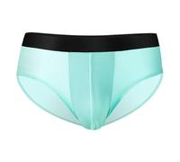 Boxers Personalizados,Ropa Interior Masculina sin Rastro de Seda de Hielo Pantalones Triangulares con Bolsa en U Ropa Interior Sexy y Transpirable de Cintura