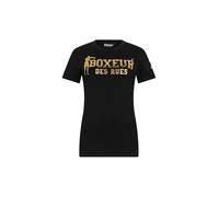BOXEUR DES RUES Camiseta icónica negra y dorada, Negro y dorado, L