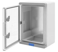 BOXEXPERT® Caja estanca IP67 puerta transparente, ABS gris 350x250x150 mm | Exterior | Serie Fleet Pro | Vacía