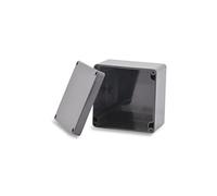 BOXEXPERT Carcasa de plástico 122 x 120 x 85 mm IP65 Serie Elbe ABS armario de distribución caja de distribución RAL7035 gris claro