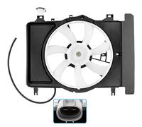 BOXI Conjunto de ventilador de refrigeración de condensador de radiador para Toyota Yaris 2007 2008 2009 2010 2011 2012 2013 2014 Hatchback/Sedan 16711-21110 620-549 621620
