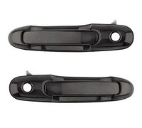 BOXI Juego de 2 manijas de puerta delantera izquierda y derecha para Toyota Sienna 1998 1999 2000 2001 2002 2003 negro liso (80850 80357 6922008010A0 6921008010C0 TO131010C0 TO131310A0 1126 TO1310126)
