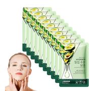 Boxiatil Cara de máscara de tela de 10 pcs Para El Mejor Cuidado De La Piel Para Todos Los Tipos De Piel, Mascarillas De Tratamiento Natural Para El Hogar, Spa, Para Hombres Y Mujeres