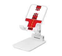 BOXILTD Flag of Gibraltar - Soporte universal para teléfono celular, soporte de escritorio ajustable para oficina, hogar y viajes, color negro