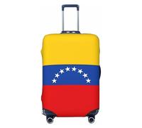BOXILTD Funda protectora de equipaje de viaje con la bandera de Venezuela, protector de maleta para equipaje de 18 a 32 pulgadas, negro, morado, rojo, Negro -, S