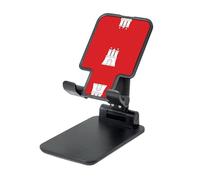 BOXILTD The Hamburg Flag - Soporte universal para teléfono celular, soporte de escritorio ajustable para oficina, hogar y viajes, color negro