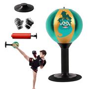 Boxing Bag Kids, Suction Cup Tabletop Speed Training Punching Ball, Funny Desktop Toy for Focus, Children, Adults, Elderly, Home Desk, Office, Relaxation, Fun, 14.57x6.89 Inches