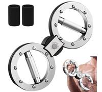 Boxing Forearm Trainer - 360° Rotating Resistance, Arm Workout Equipment with 15 LB Adjustable Resistance, Arm and Shoulder Strength Training for Home & Gym Workouts (Silver,One Size)