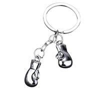 Boxing Glove Keychain, 3D Metal Backpack Charm Keyring, Durable Alloy Sport Decorative Key Holder with Detailed Mini Design System, Lightweight Fashion Accessory Style, Minimal Bag Charm Use, School