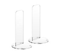 Boxing Glove Rack, Clear Standing Glove Display, Vertical Boxing Gloves Holder Stand, Stable Space Saving Organizer, Sports Equipment Display for Gym Office Desk Training Room, 4.13x4.13x7.28 Inch