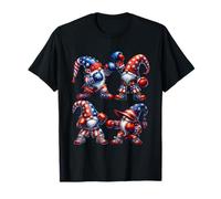 Boxing Gym Graphic For Men Patriotic 4th of July Gnomes Camiseta