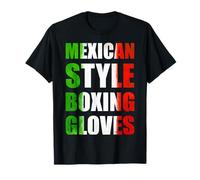 Boxing México Boxers Gloves Fighter Mexican Guerrero Azteca Camiseta
