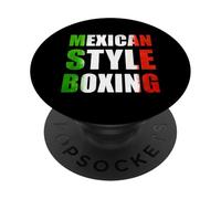 Boxing México Boxers Gloves Fighter Mexican Guerrero Azteca PopSockets PopGrip Adhesivo