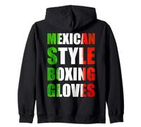 Boxing México Boxers Gloves Fighter Mexican Guerrero Azteca Sudadera con Capucha