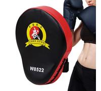 Boxing Mitts Focus Pads - PU Leather EVA Sponge 25x19x4.5cm | Boxing Pads, Punching Sparring Pad | Thai Pad Reflex Training Practice with Adjustable Hook Strap & Air Mesh Fabric