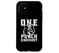 Boxing Punch Knockout King of the Ring Boxing Boxer Gloves Carcasa para iPhone 11