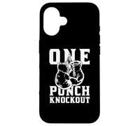 Boxing Punch Knockout King of the Ring Boxing Boxer Gloves Carcasa para iPhone 16