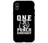 Boxing Punch Knockout King of the Ring Boxing Boxer Gloves Carcasa para iPhone X/XS