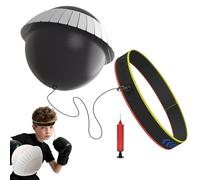 Boxing Reflex Ball - Adjustable Punching Equipment, 21cm Reflex Ball Headband for Training, Responsive Synthetic Sphere with Elastic Tension-Design, Fitness Skill Tool for Coordination Improvement