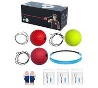 Boxing Reflex Ball Headband Set - Punching Reaction Fitness Martial Arts & Combat,Silicone Headband Boxing Trainer Ball,for Sports Entusiast Men Women Beginners Teens Living Room Travel Dormitory Gym
