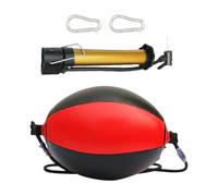 Boxing Speed Ball - PU Nylon Rope Rubber 40x20cm | Punching Bag With Varying Difficulty Levels | Double End Speed Bag Training Equipment For Boxing Fitness MMA Workout Home Gym And Reflex Coordination