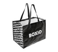 BOXIO - BOLSAG: perfecto como bidón de transporte, botellas de depósito y más - Versátil bolsa de la compra en color negro para la playa, compras y almacenamiento - Bolsa resistente para cualquier