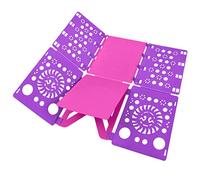 BoxLegend Doblador de Camisetas Camisas Ropa Adulto Infantil Tabla para Doblar Ropa (Púrpura&Rosa)