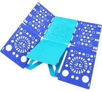 BoxLegend Doblador de Ropa - Tabla para Doblar Ropa - Placa Ayuda Plegar Camisetas Tablero Negro (Azul-Azul)