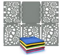 BoxLegend Doblador Ropa V1 plus Tabla Para Doblar Ropa Doblador Camisetas Fácil y Rápido Plegado de Prendas de Adultos y Niños Gris