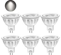 Boxlood Bombillas GU5.3, MR16 LED 5W Equivalentes a 50W Halógenas, 12V, Blanco Frío 6000K, 500LM, 40° Luz, 6 Unidades