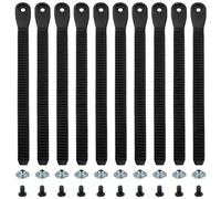 BOXOB 10 Piezas de Ski Binding Straps 21x1,5cm Fijación de Correa de Escalera de Tobillo de Snowboard de Plástico Piezas de Fijación de Snowboard para Reemplazo de Correas de Fijación de Snowboard