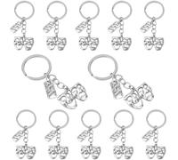 BOXOB 12uds Llavero de Teatro, Llavero Máscaras de Comedia y Tragedia Accesorios Profesores y Estudiantes Teatro para Actor Actriz Amante del Musical Intérprete Regalos Graduación