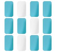 BOXOB 12uds Tiras Magnéticas Adhesivas para Luces Bajo Gabinete, Tiras Magnéticas para Iluminación Bajo Encimera y Gabinete Universales Hojas Adhesivas de Repuesto (Rectángulo 1)