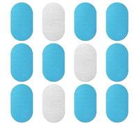 BOXOB 12uds Tiras Magnéticas Adhesivas para Luces Bajo Gabinete, Tiras Magnéticas para Iluminación Bajo Encimera y Gabinete Universales Hojas Adhesivas de Repuesto (Ovaladas)