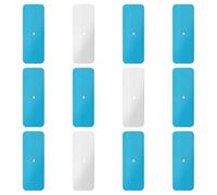 BOXOB 12uds Tiras Magnéticas Adhesivas para Luces Bajo Gabinete, Tiras Magnéticas para Iluminación Bajo Encimera y Gabinete Universales Hojas Adhesivas de Repuesto (con Agujero)