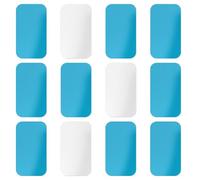 BOXOB 12uds Tiras Magnéticas Adhesivas para Luces Bajo Gabinete, Tiras Magnéticas para Iluminación Bajo Encimera y Gabinete Universales Hojas Adhesivas de Repuesto (Rectángulo 2)