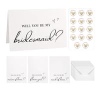 BOXOB 14 Piezas Tarjeta Propuesta Dama de Honor Incluye 8 Serás Mi Dama Honor 2 Maid y 2 la Niña de las Flores con Sobres Invitación Boda Regalo para Despedida Soltera