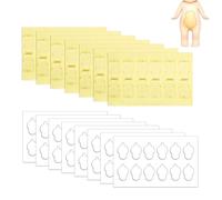 BOXOB 180uds Cintas Adhesivas para Sonny Angel, Almohadillas Adhesivas Transparentes de Doble Cara Minifigura de Muñeca Masilla Adhesiva de Repuesto Extraíble Sin Dejar Rastro para Sonny Baby
