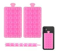 BOXOB 2 Piezas Soporte de Teléfono con Ventosa, Ventosa de Silicona para el Movil de Doble Cara Manos Libres Agarre Adhesivo para Teléfono para Videos y Selfies, Excelente Capacidad de Adsorción