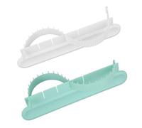 BOXOB 2uds Herramientas Guía para Arco de Pastel, Regla de Arco Tartas Fondant Verde y Blanco Decorativa Divisor Medidor Repostería para Panaderías Caseras y Pastelerías