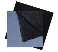 BOXOB 2uds Parches de Reparación para Liner de Estanque, Kit Liner Caucho EPDM Autoadhesivo 20x20cm Costura Gruesa para Reparación Cubierta Estanque Jardín